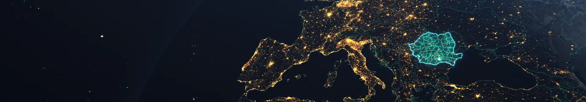 romania pe glob